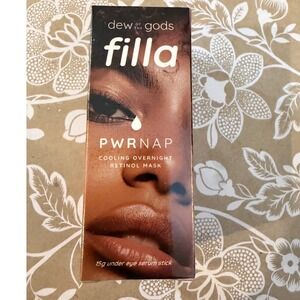 Dew of the Gods Filla PWRNAP Cooling Overnight Retinol Mask Under Eye Serum 15g